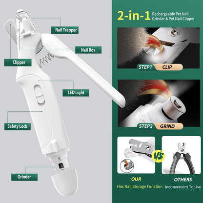 LumiClawz™ - Ultimate LED Nail Clippers for Dogs and Cats with Safety Features