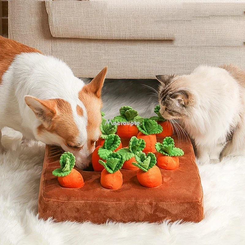 SnuffyGarden™ Interactive Plush Snuffle Mat - Engaging Treat Toy for Dogs